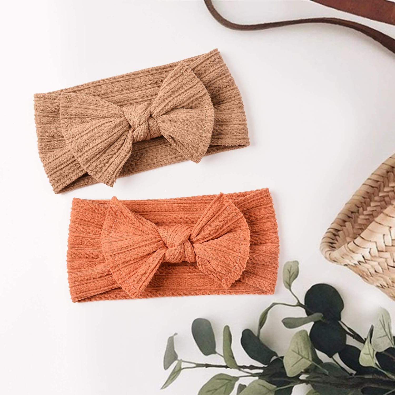 Niceye Handmade Baby Headbands Stretchy Nylon Headband with Bows for Infant Baby Toddler Girls- Pack of 10 - Image 5